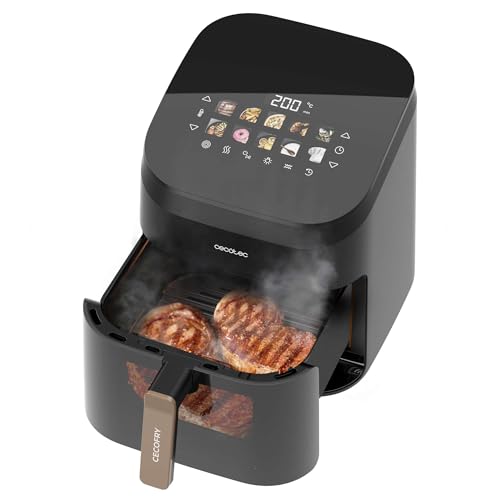 Cecotec Cecofry & Grill Smokin’ 6500 – Air Fryer 6,5L 2200W 3-en-1 Grill & Fumoir