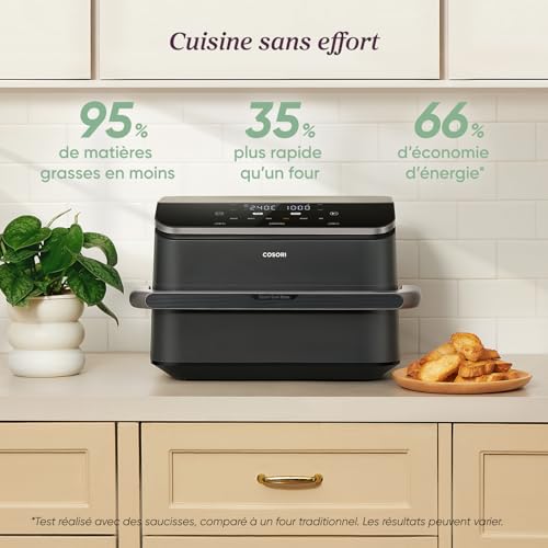 Cosori TwinFry Air Fryer 10L – Double Zone, Double Résistance, Friteuse Sans Huile Connectée