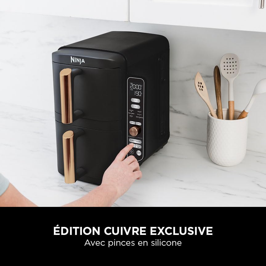Ninja Double Stack XL 9,5L – Air Fryer Vertical à Double Compartiment 6-en-1