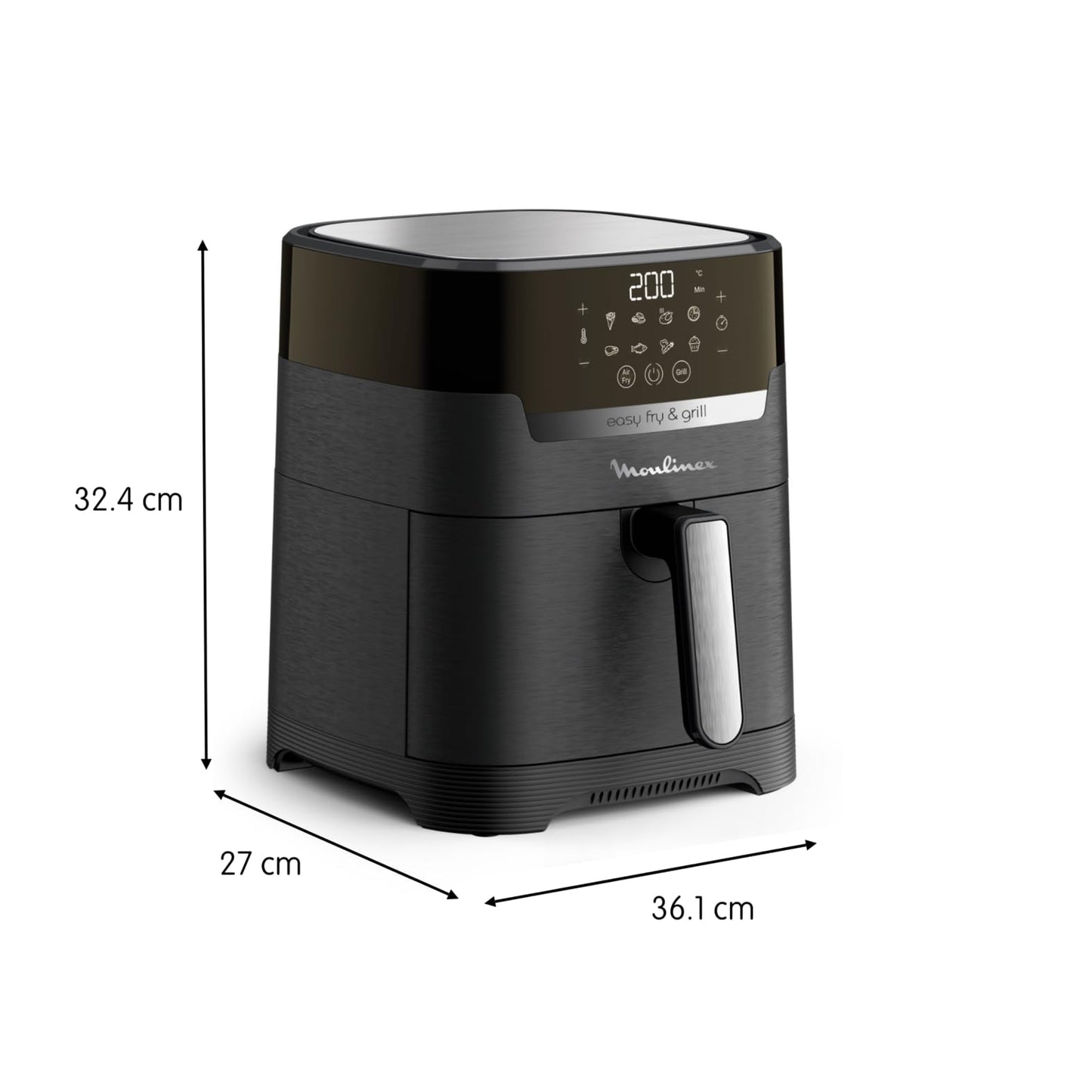 Moulinex Easy Fry & Grill Digital EZ505810 – Air Fryer 2-en-1 XL 4,2L avec Grill Intégré