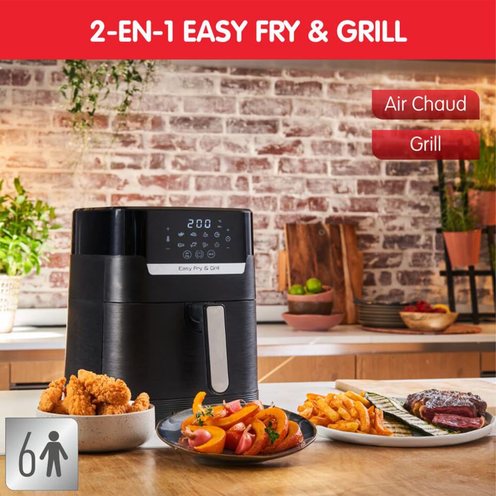 Moulinex Easy Fry & Grill Digital EZ505810 – Air Fryer 2-en-1 XL 4,2L avec Grill Intégré