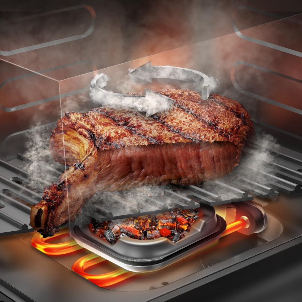 Cecotec Cecofry & Grill Smokin’ 6500 – Air Fryer 6,5L 2200W 3-en-1 Grill & Fumoir
