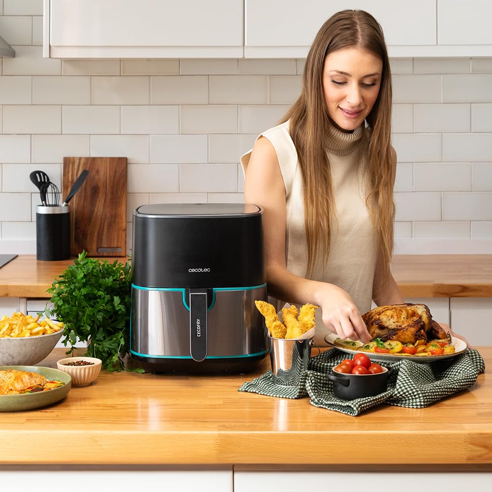 Cecotec Cecofry Fantastik Inox 5500 – Air Fryer 5,5L 1500W + Pack Accessoires
