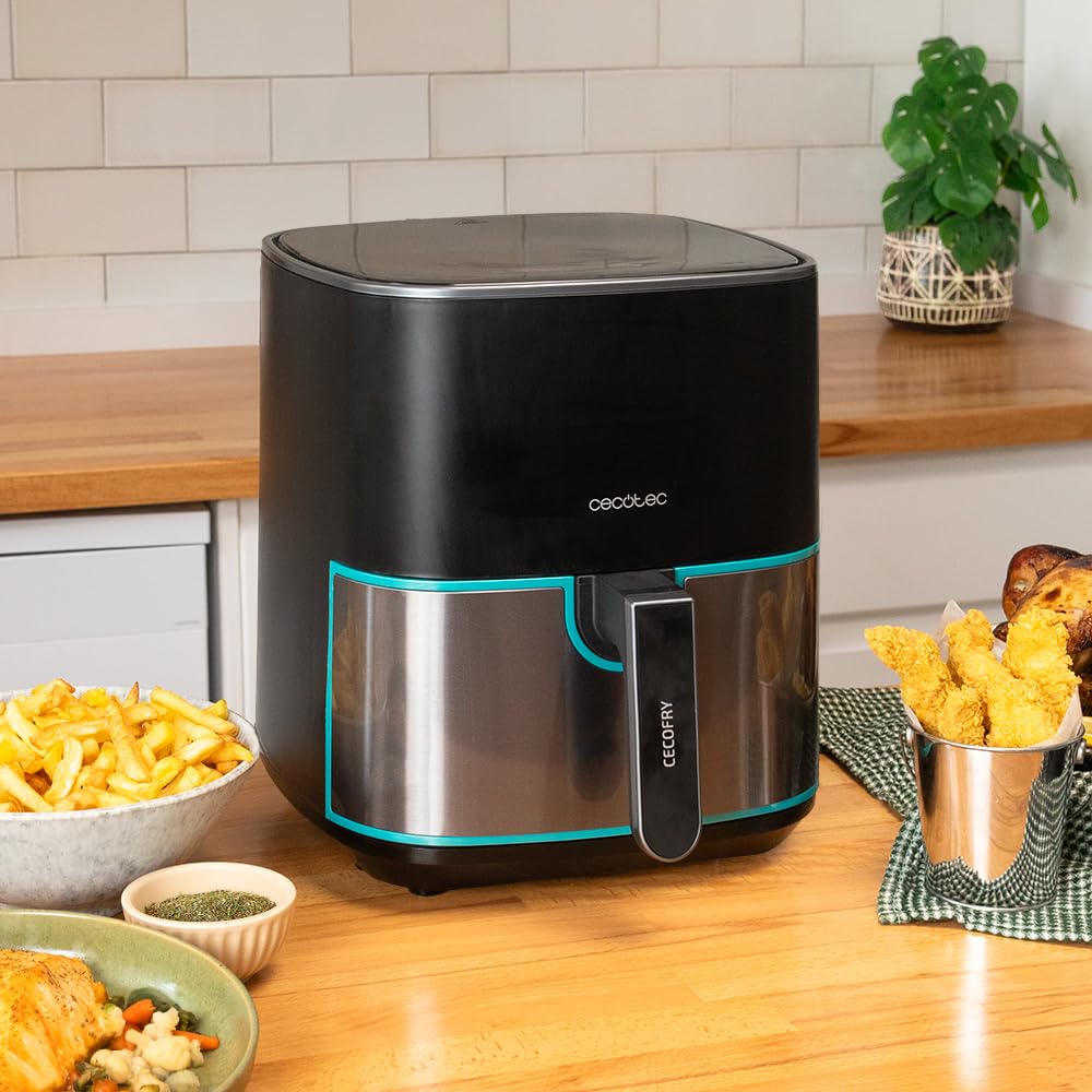 Cecotec Cecofry Fantastik Inox 5500 – Air Fryer 5,5L 1500W + Pack Accessoires