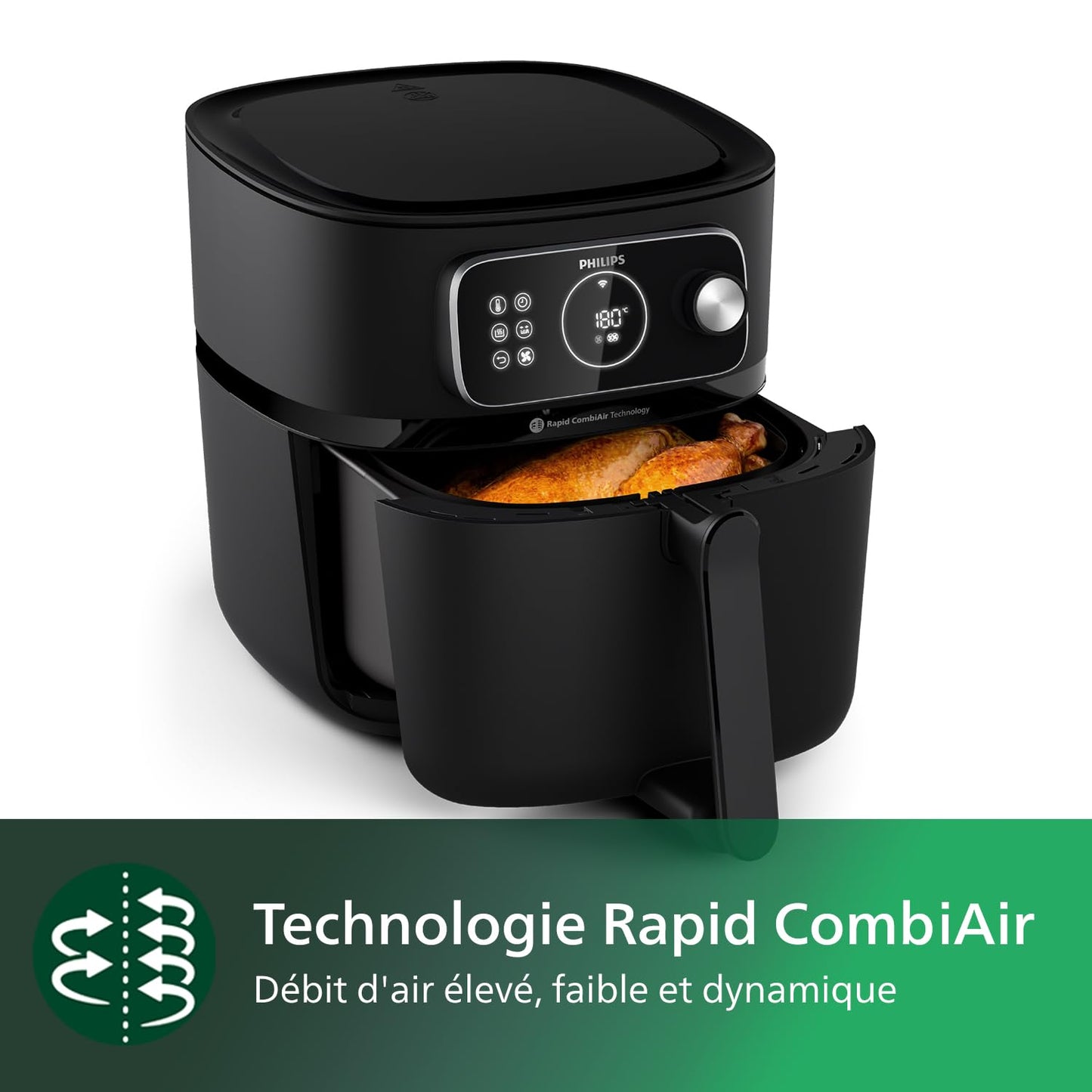 Philips Airfryer Combi 7000 8,3L – Friteuse Sans Huile XXL Connectée 22-en-1