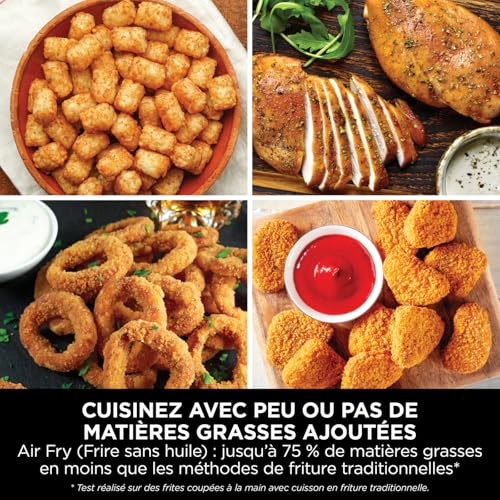 Ninja Double Stack Air Fryer 7,6L – Friteuse Sans Huile Double Tiroir Gris