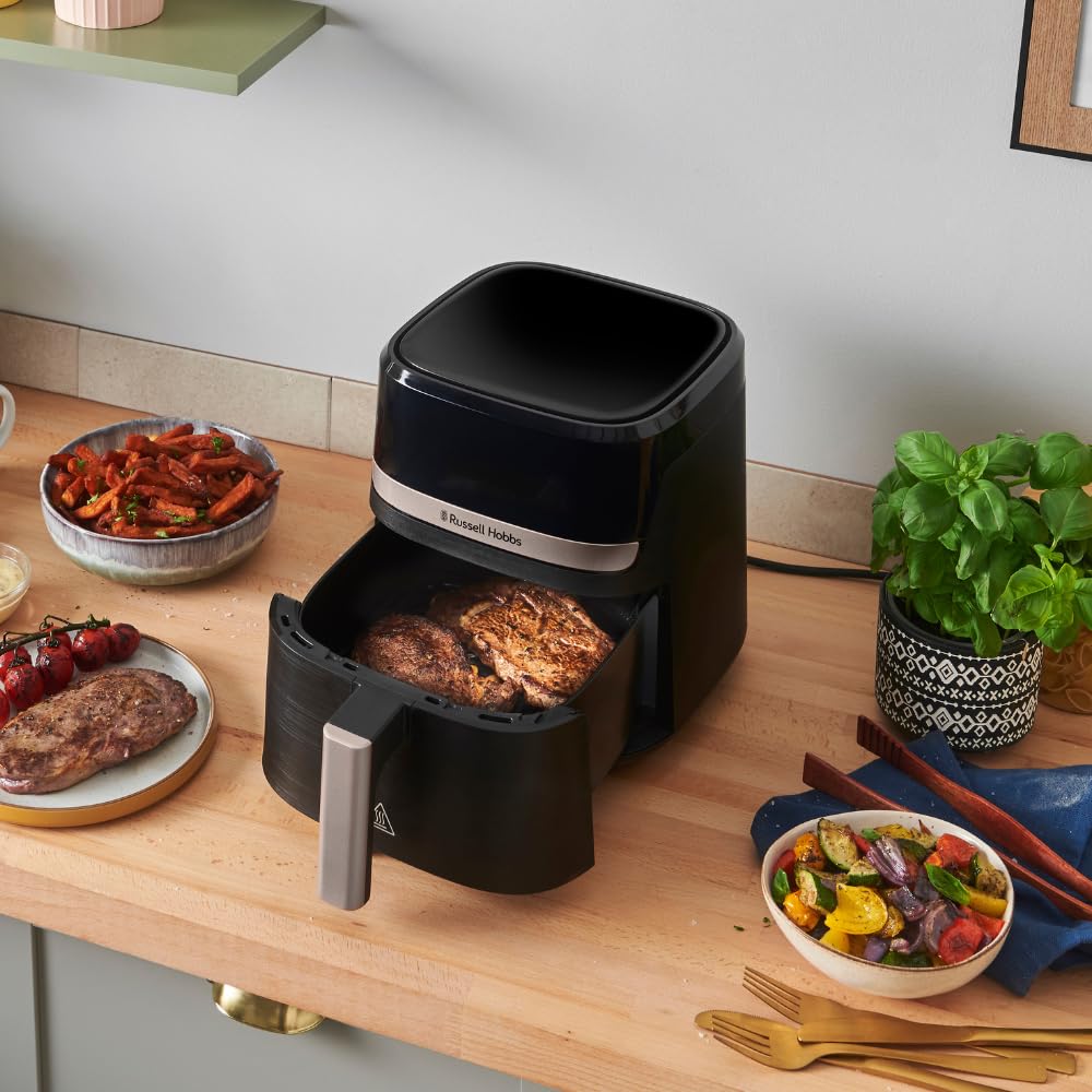 Russell Hobbs Air Fryer Rapid Air 4,3L – Friteuse Sans Huile Compacte et Silencieuse