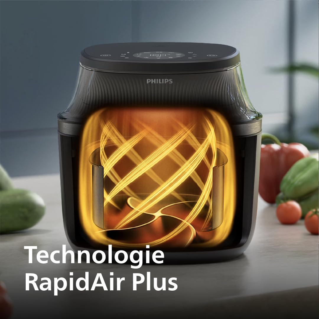 Philips Air Fryer Série 3000 7,2L – Friteuse Sans Huile 16-en-1 avec Fenêtre