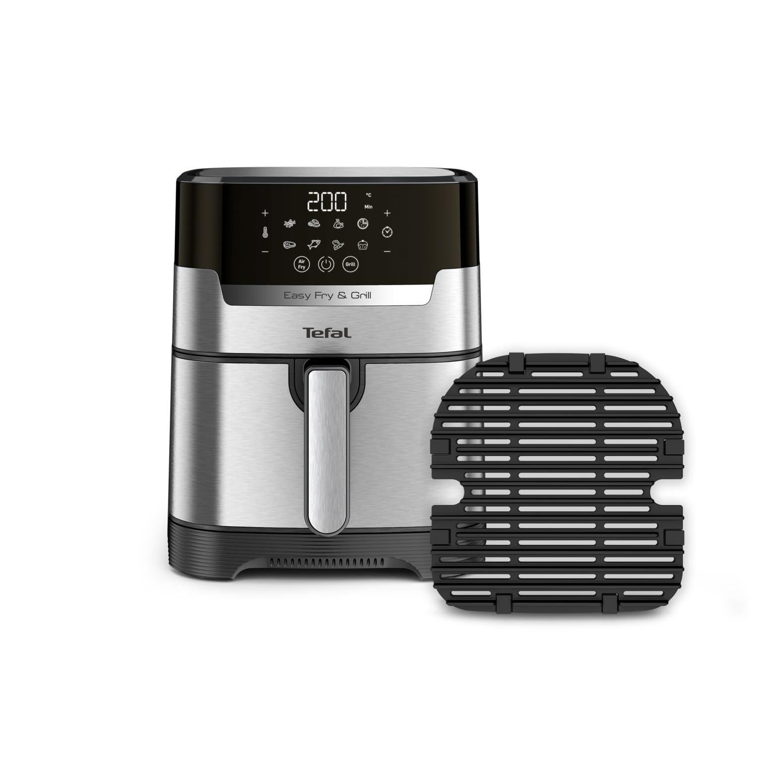 Air Fryer Tefal Easy Fry & Grill Deluxe EY505D en inox 4,2L