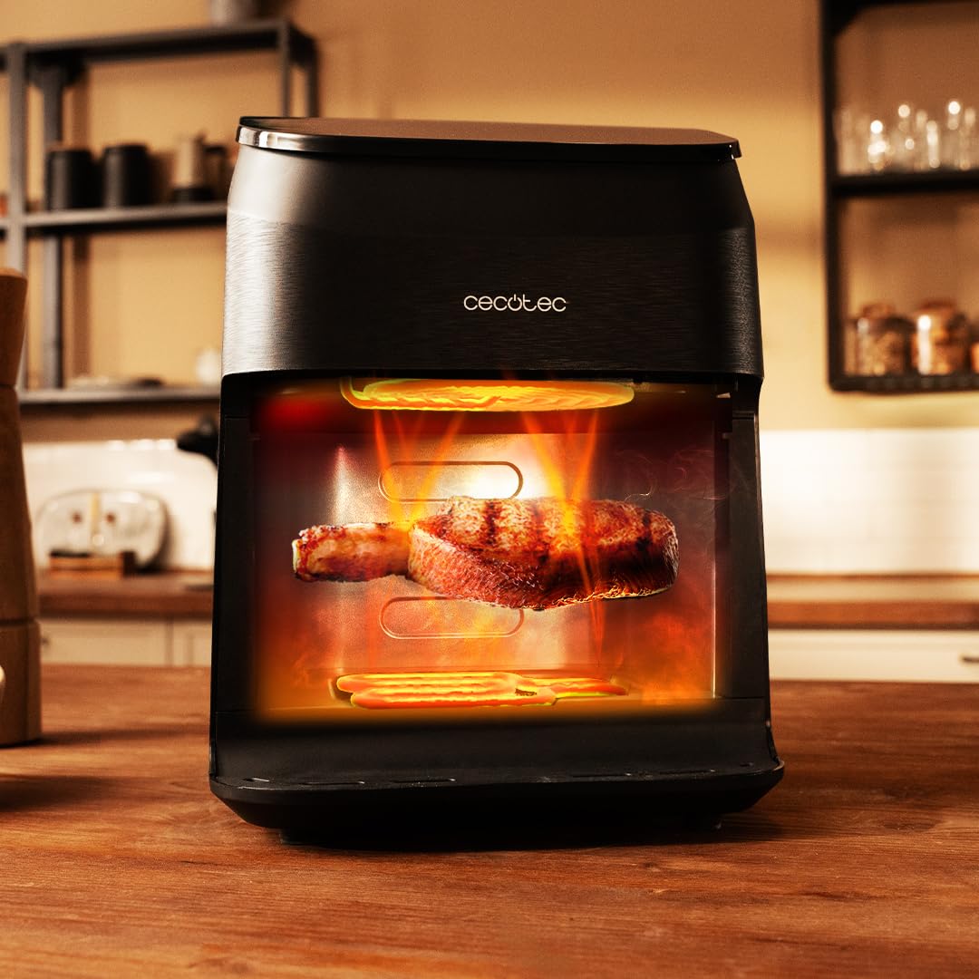 Cecotec Cecofry & Grill Smokin’ 4500 – Air Fryer 4,5L 1900W avec Grill & Fumoir