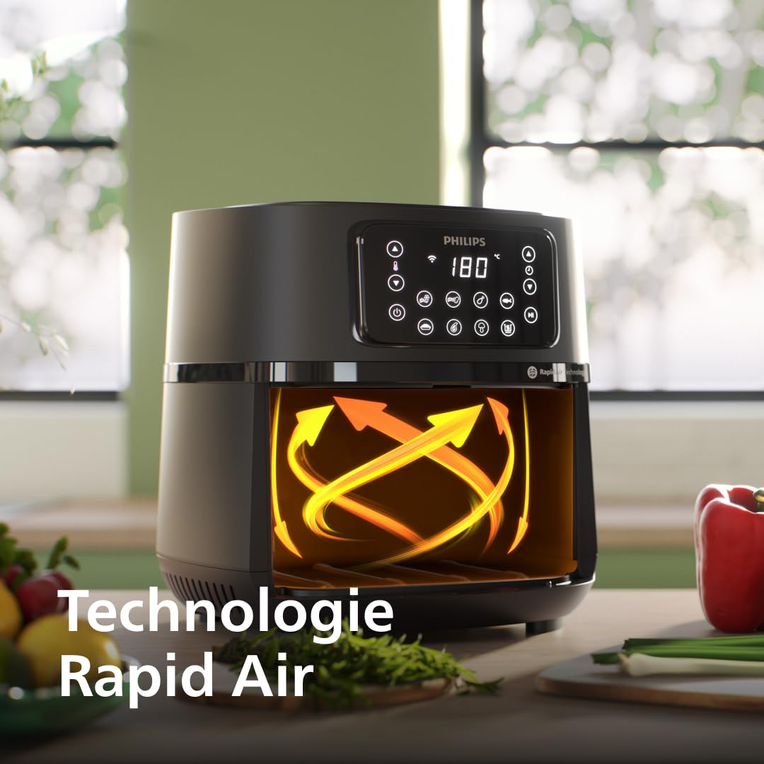 Philips Airfryer Série 5000 7,2L – Friteuse Sans Huile XXL Connectée RapidAir