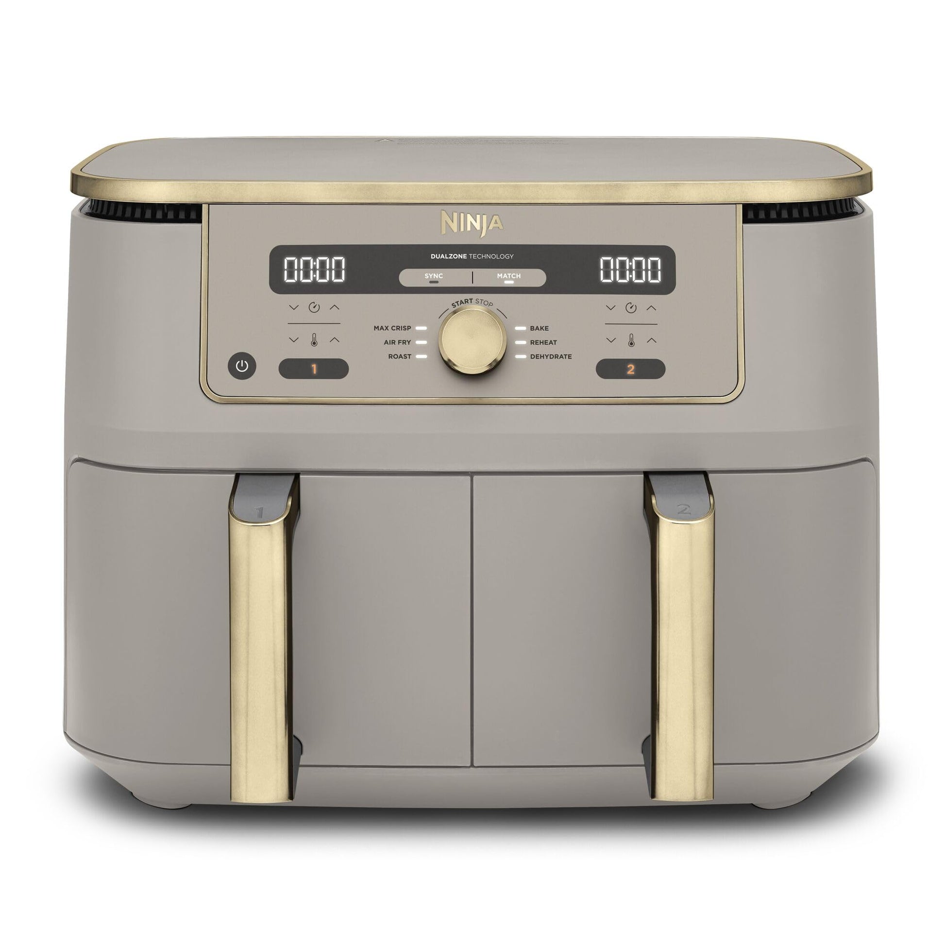 Ninja Dual Zone Max Air Fryer 9,5L – friteuse sans huile double compartiment Stone Or