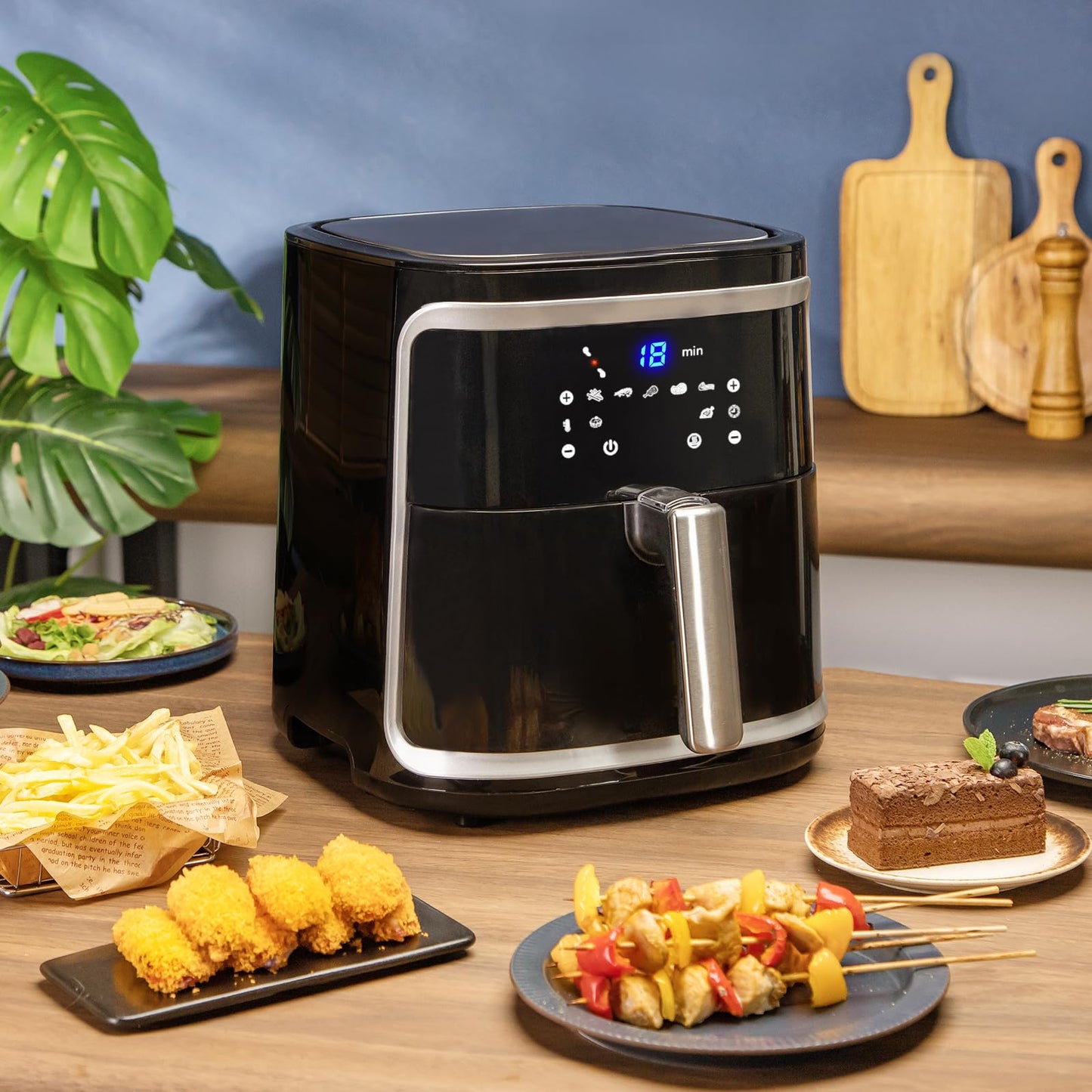 Aigostar Cube – Air Fryer 7L 1900W XXL avec 7 Programmes & Maintien au Chaud