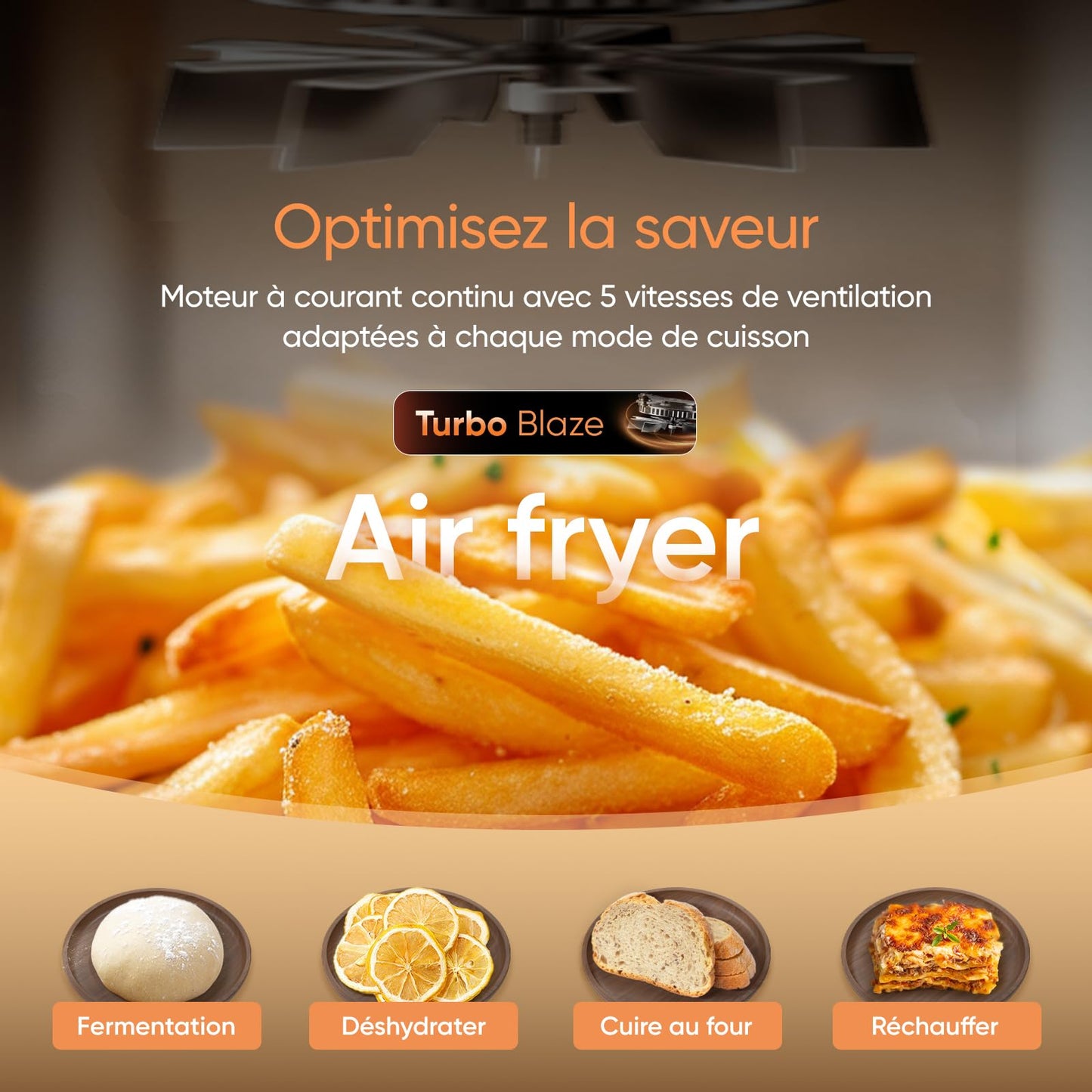 Cosori Turbo Tower Pro 10.8L – Air Fryer Double Stack Céramique