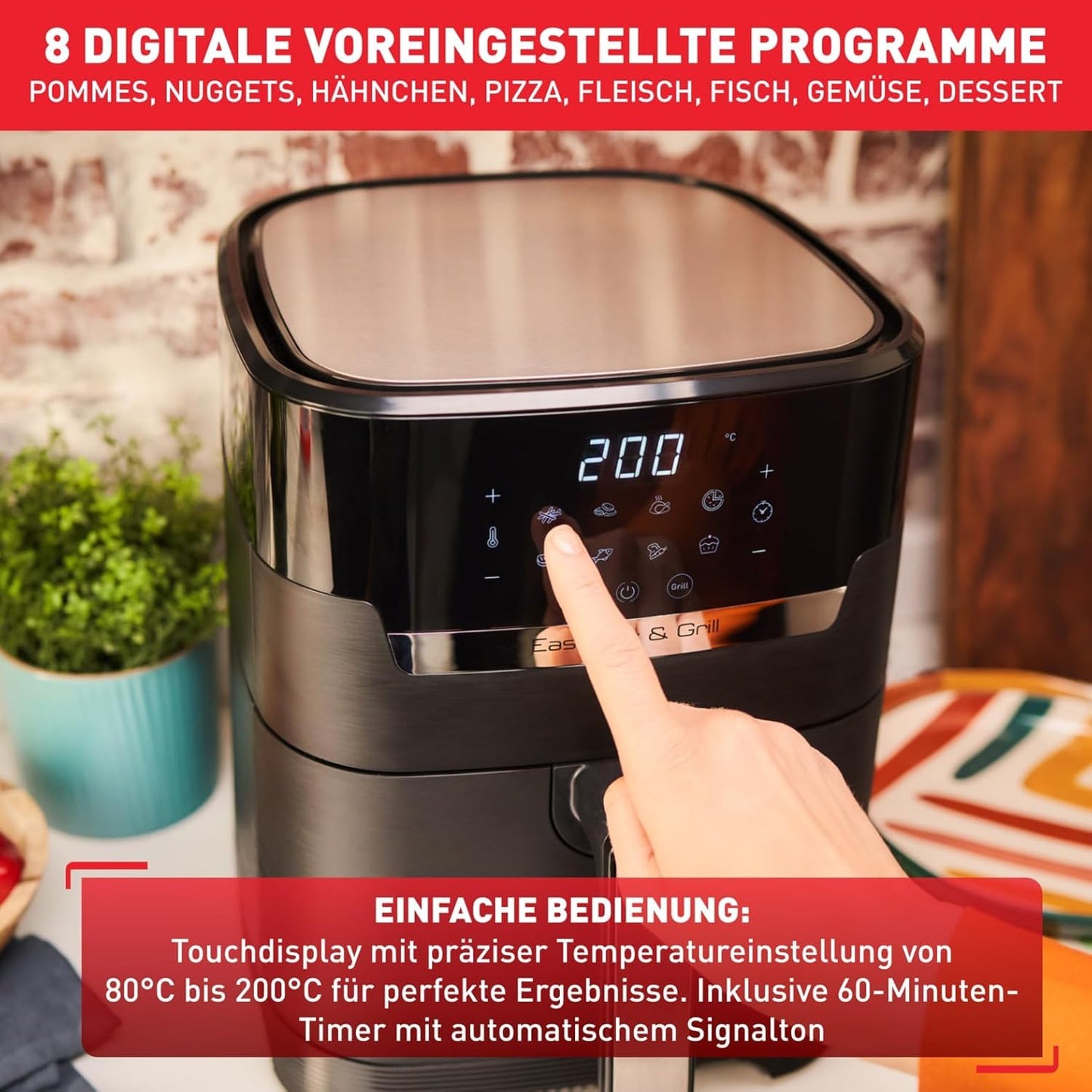 Tefal Easy Fry & Grill Precision 4.2L – Air Fryer 2-en-1
