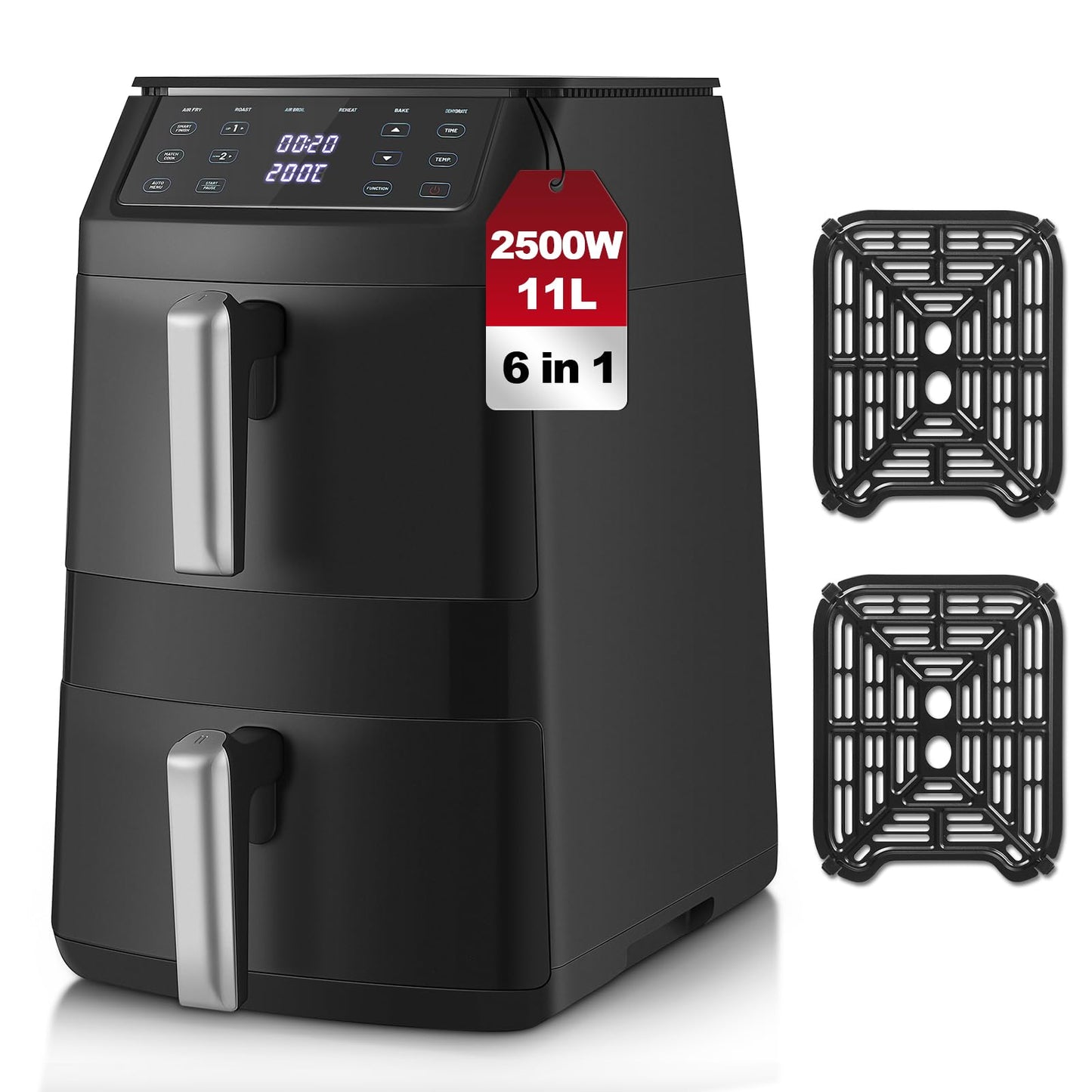TopStrong Double Stack AF1102 – Air Fryer Vertical 11L 2500W Double Bac