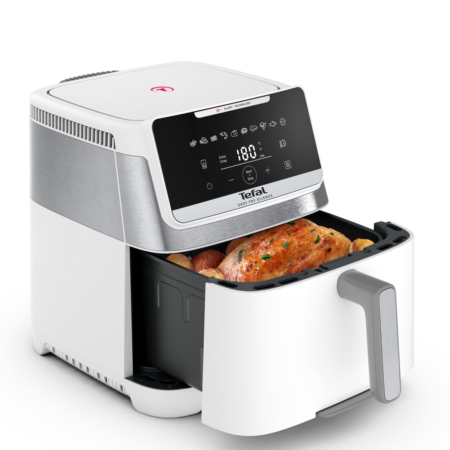 Tefal Easy Fry Silence 7L air fryer blanc – friteuse sans huile XXL silencieuse