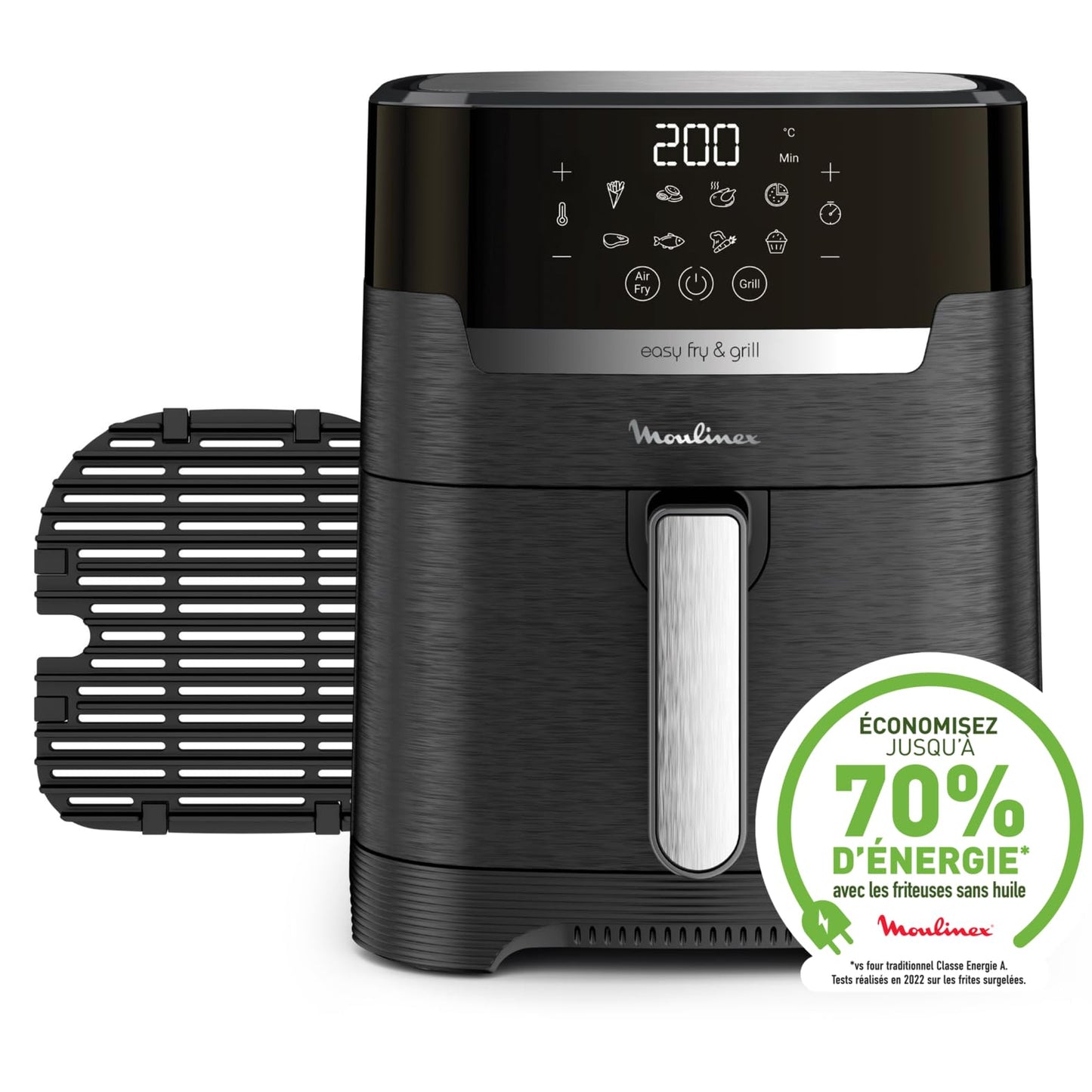 Moulinex Easy Fry & Grill Digital EZ505810 – Air Fryer 2-en-1 XL 4,2L avec Grill Intégré