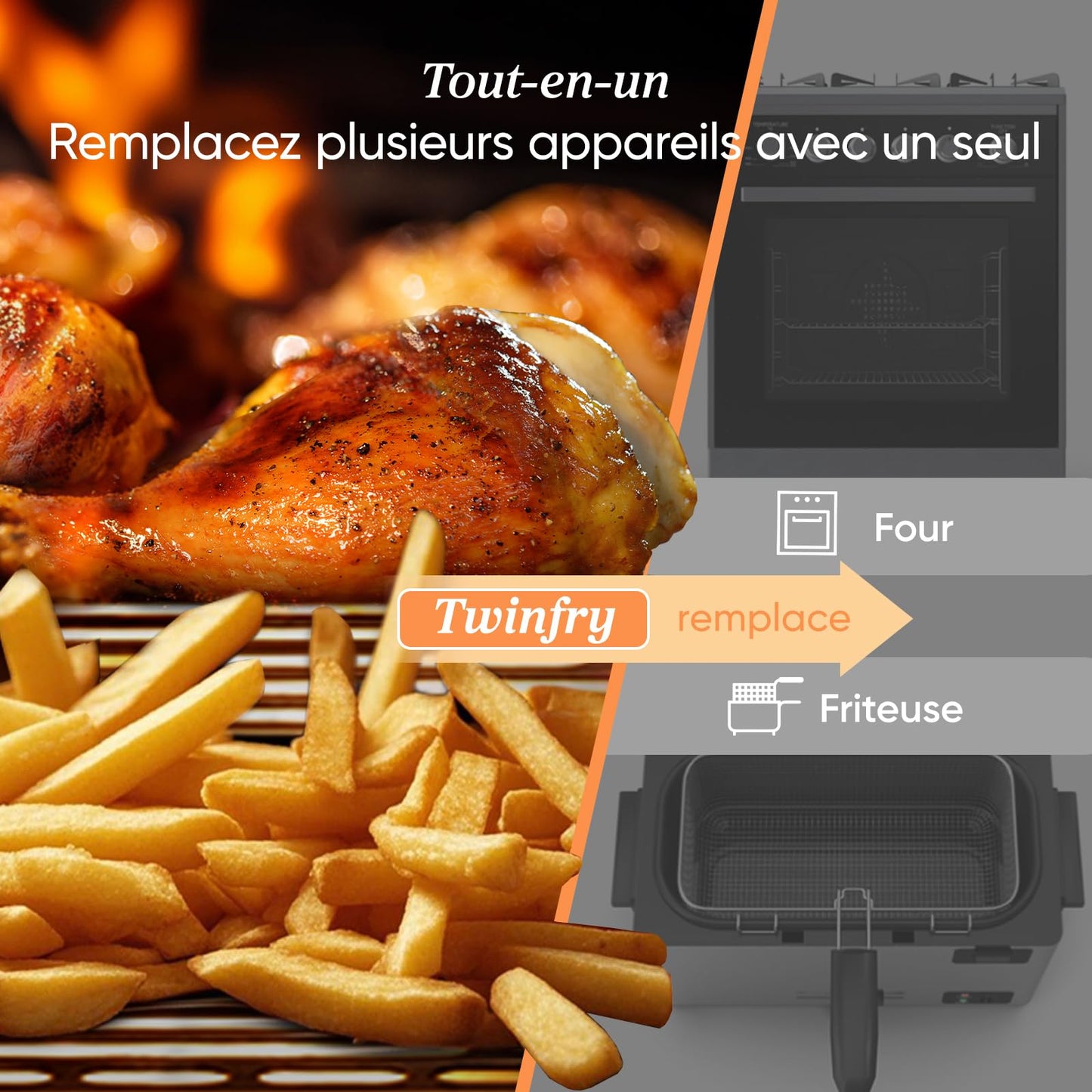 Cosori TwinFry 10L Blanc – Air Fryer Double Zone