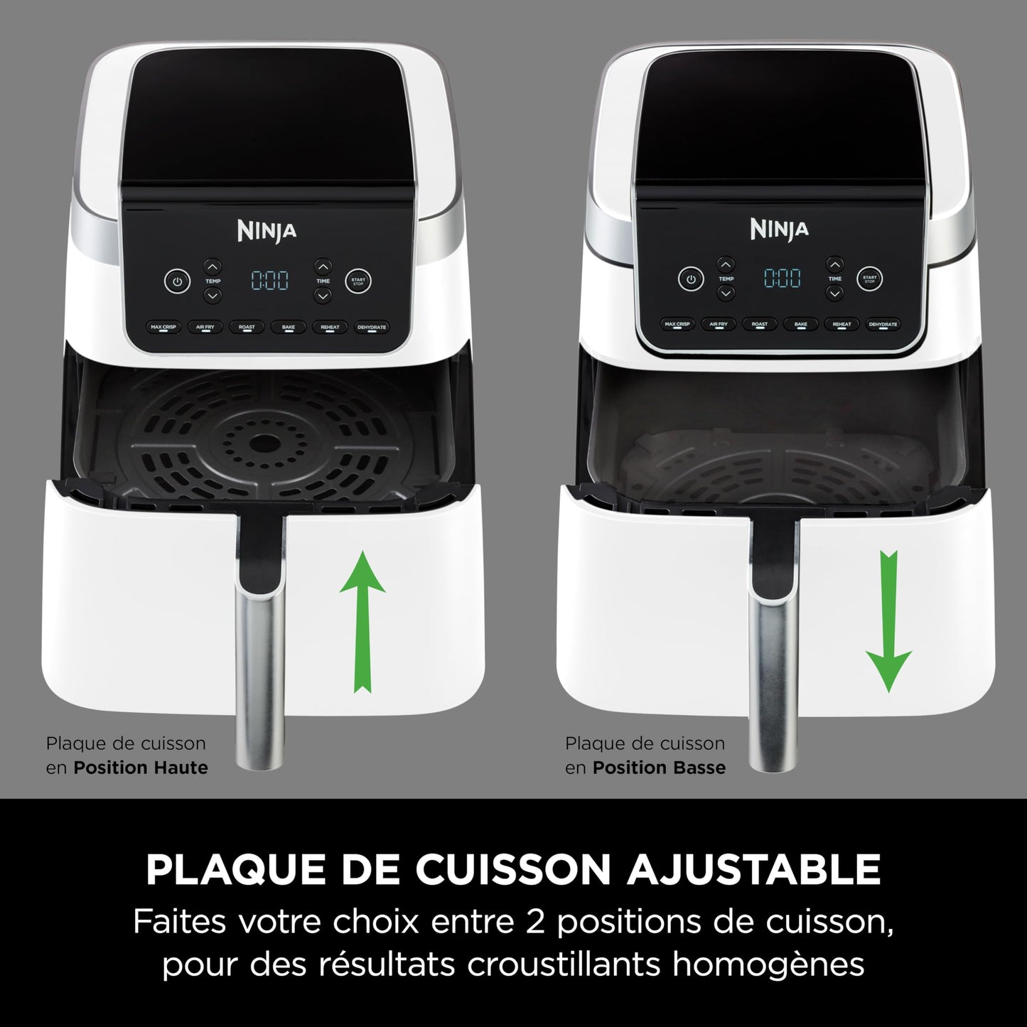 Ninja Air Fryer MAX PRO 6,2L – Friteuse Sans Huile Familiale Blanc