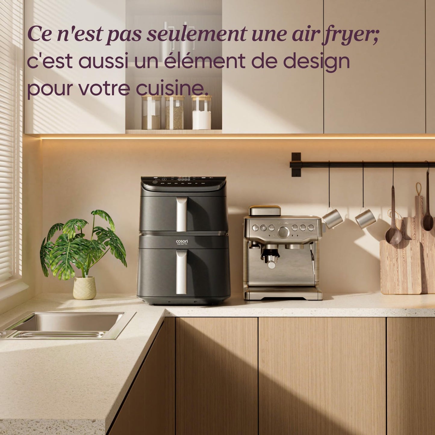 Cosori Turbo Tower Pro 10.8L – Air Fryer Double Stack Céramique