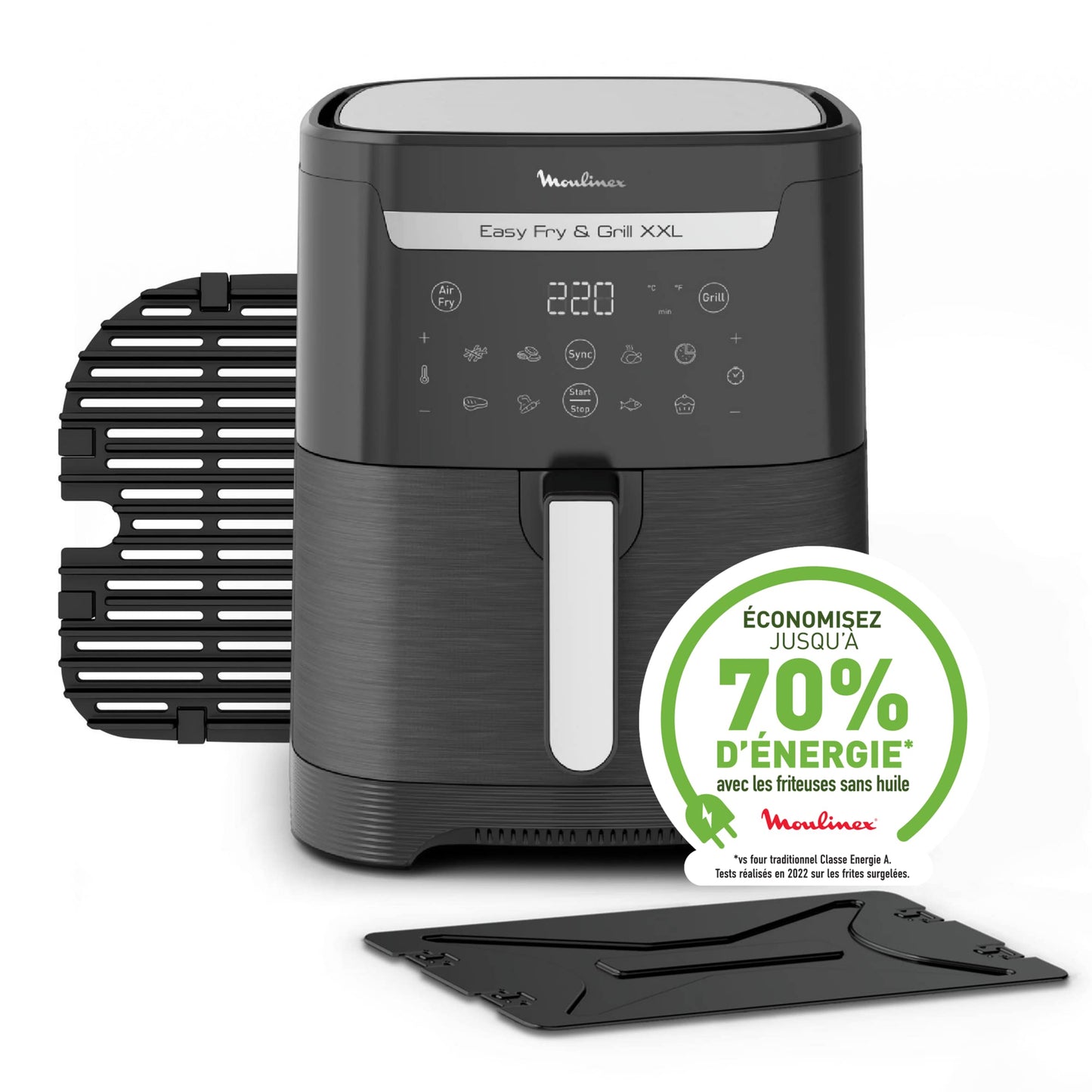 Moulinex Easy Fry & Grill XXL EZ801810 – Air Fryer 2-en-1 6,5L avec Séparateur Flexcook