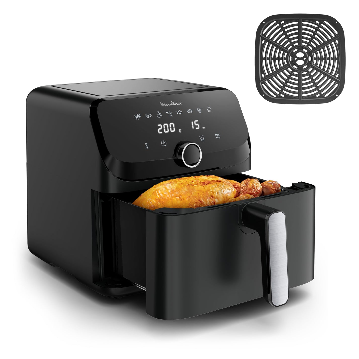 Moulinex Easy Fry Mega EZ8558F0 – Air Fryer Compact 7,5L pour Jusqu’à 8 Personnes