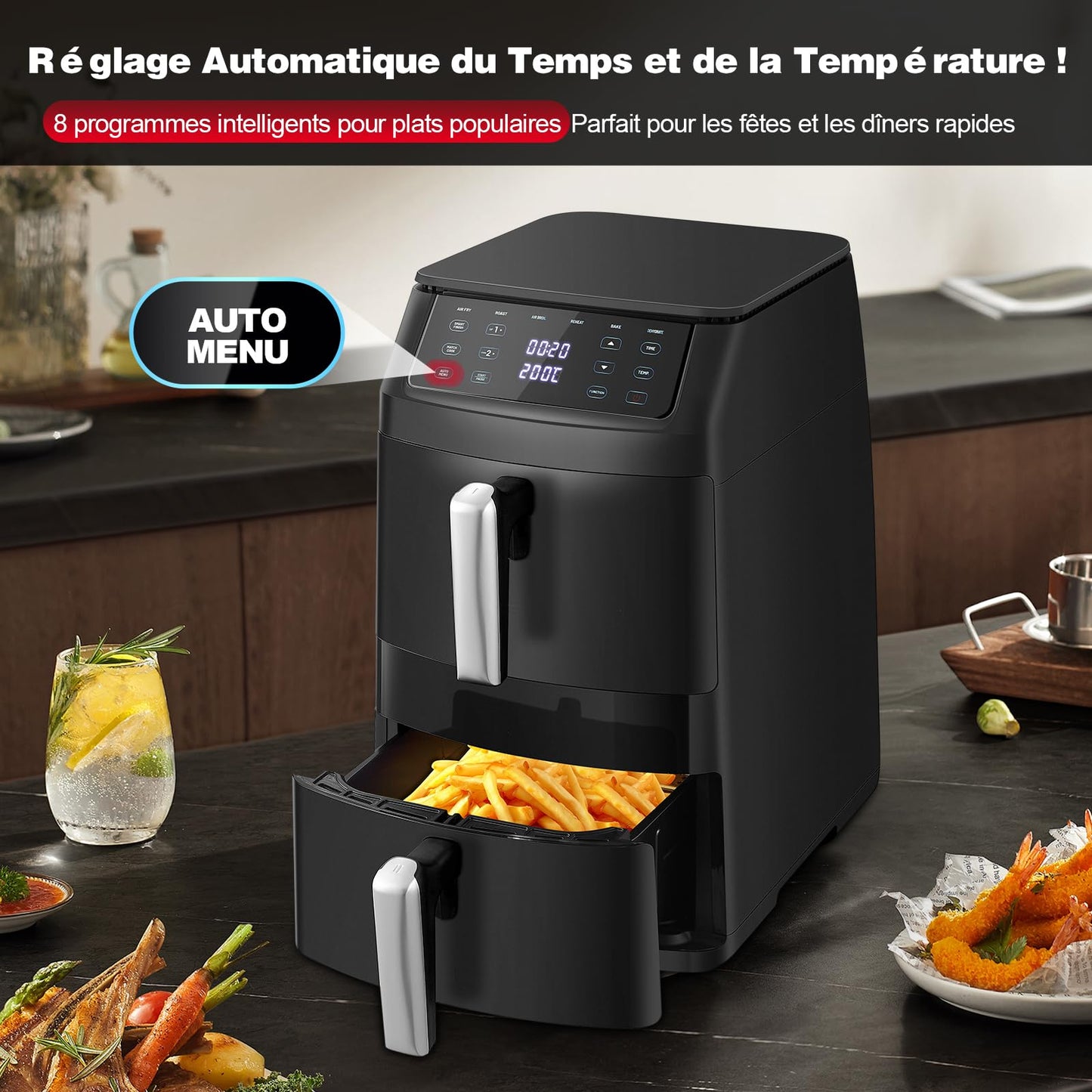 TopStrong Double Stack AF1102 – Air Fryer Vertical 11L 2500W Double Bac