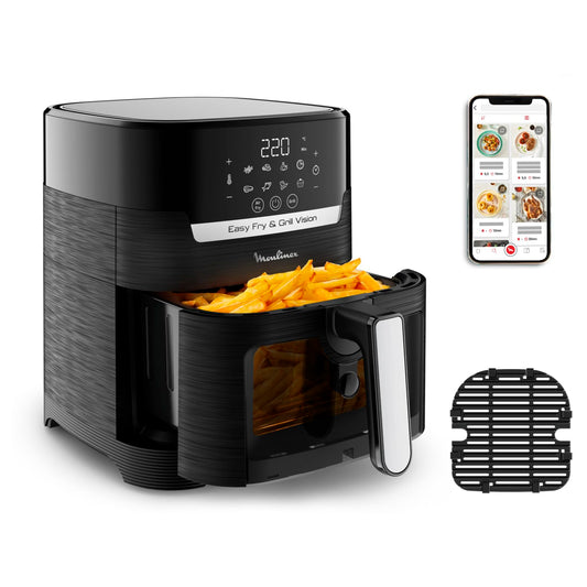 Moulinex Easy Fry & Grill Vision EZ506820 – Air Fryer 4,6L avec fenêtre de cuisson