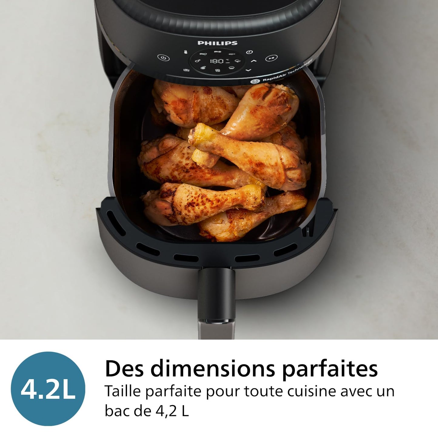 Philips Airfryer Série 2000 4,2L – Friteuse Sans Huile Compacte et Polyvalente