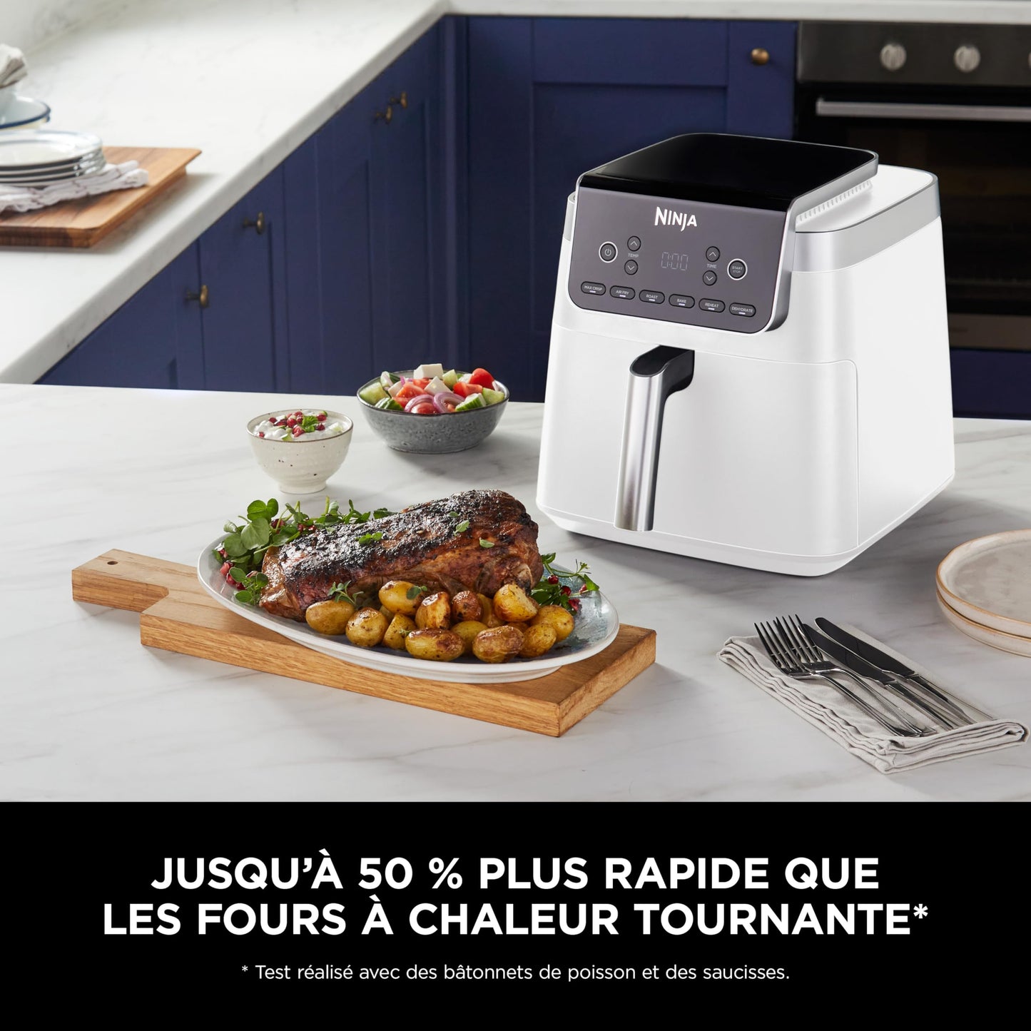 Ninja Air Fryer MAX PRO 6,2L – Friteuse Sans Huile Familiale Blanc