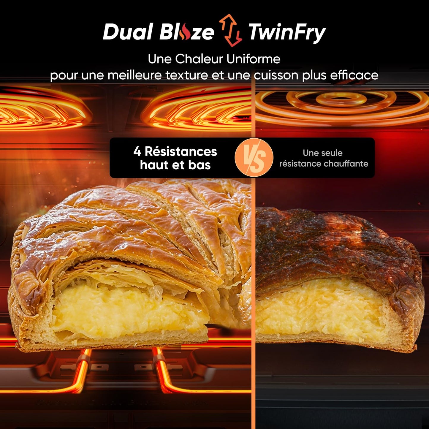 Cosori TwinFry Air Fryer 10L – Double Zone, Double Résistance, Friteuse Sans Huile Connectée