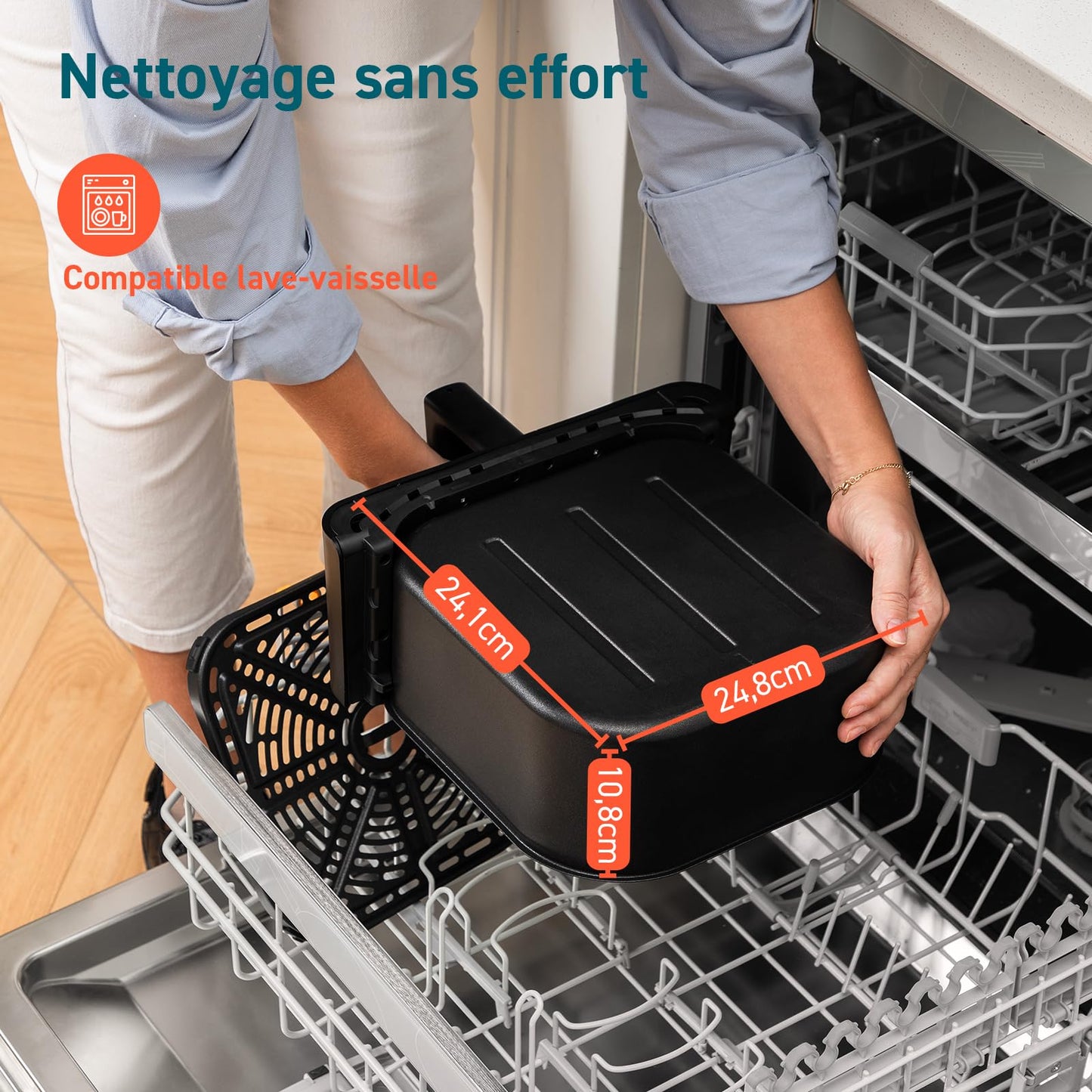 Cosori Air Fryer 6,2L – Friteuse sans Huile avec Fenêtre & 12 Programmes