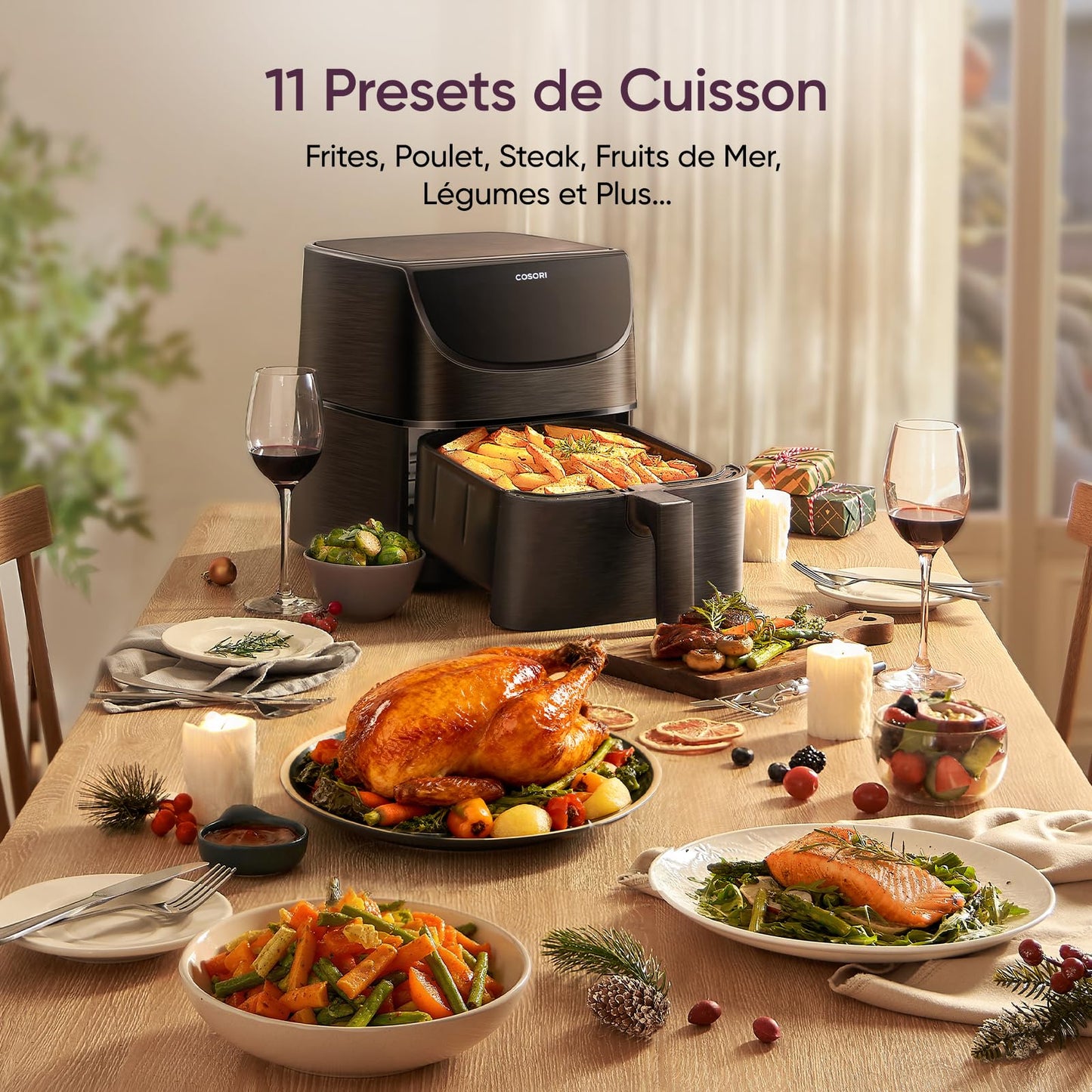 Cosori 5,5L XXL – Air Fryer 11 Programmes