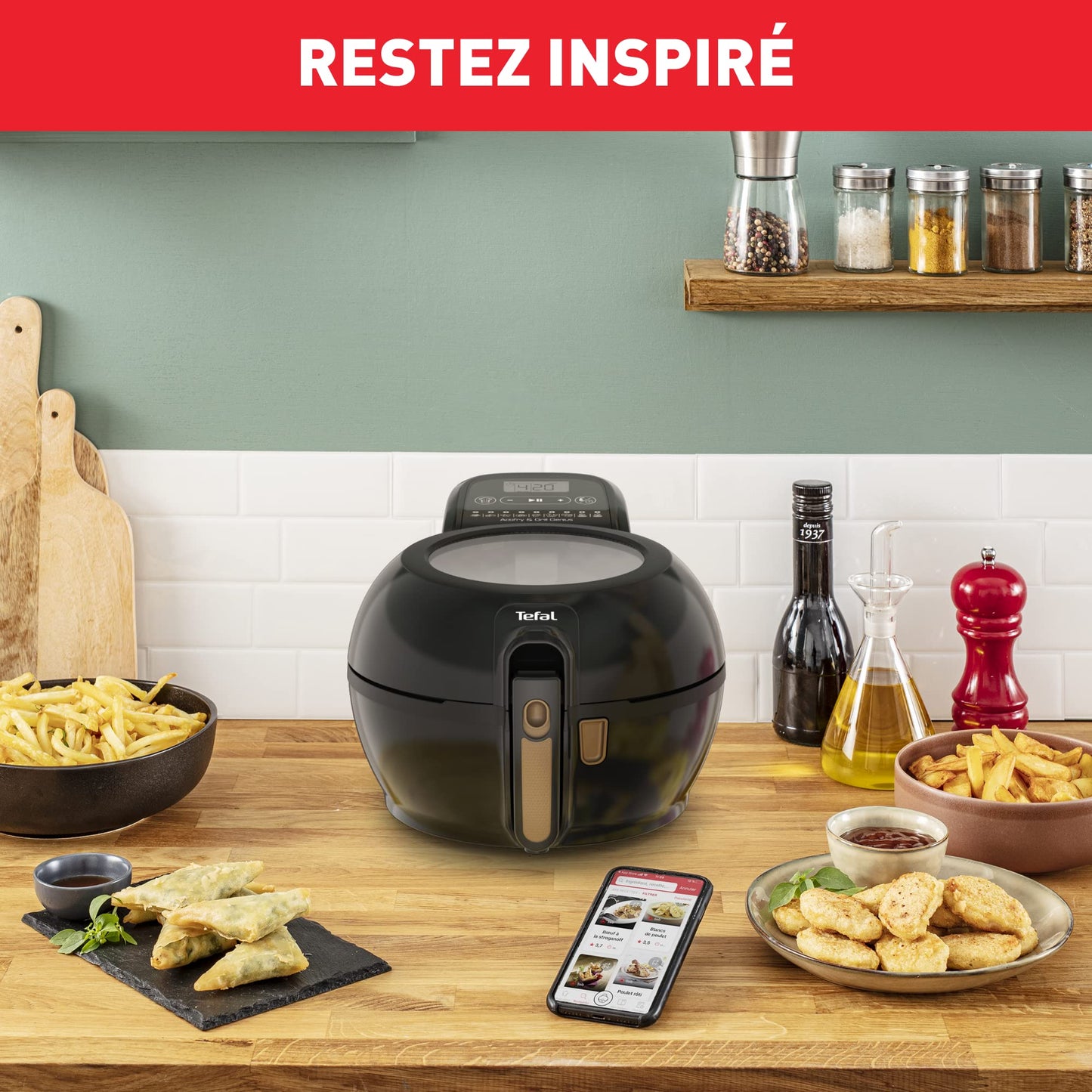 Tefal Actifry & Grill Genius – Air Fryer 9 Programmes